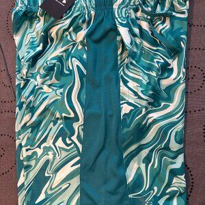UNDER ARMOUR TRAINING PERFORMANCE #508 GREEN'S PRINT SHORTS SIZE L OR M MEN $40